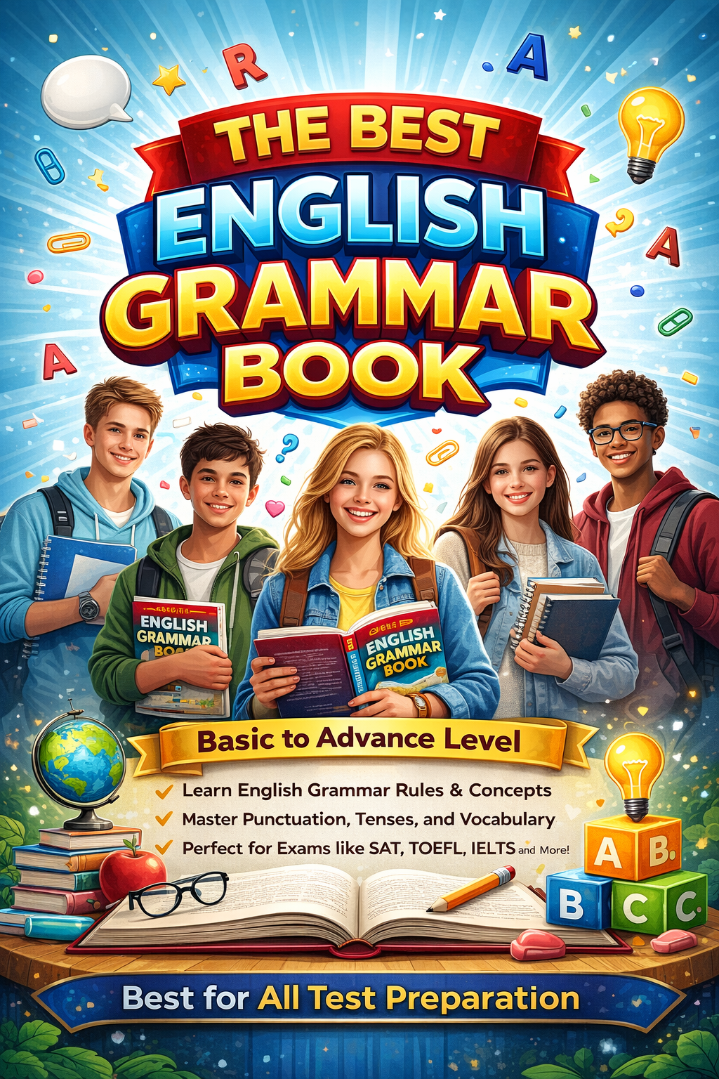 The Best English Grammar Book (Basic to Advance Level) in pdf (downloadable)